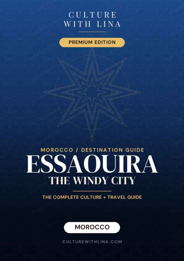 Home 10 Essaouira travel guide cover, The Windy City, Culture With Lina illustrated PDF