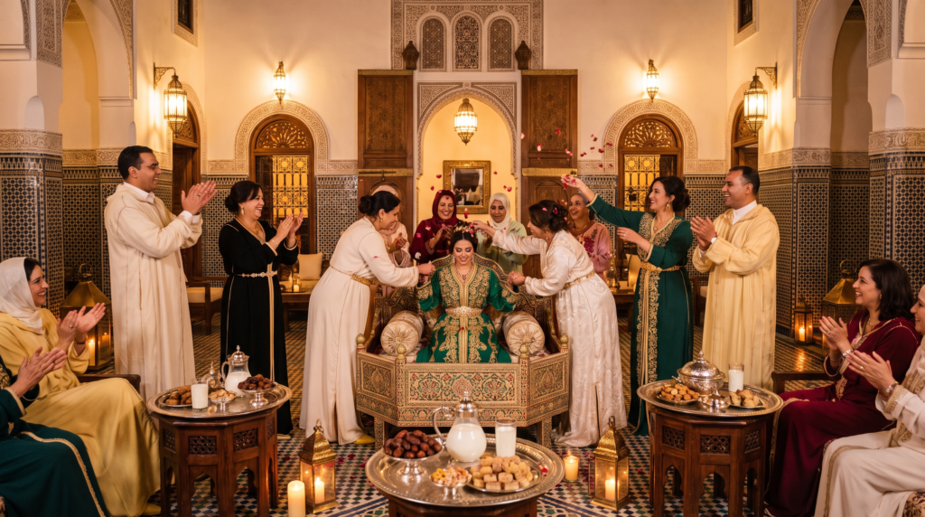 Home 18 Inside a Moroccan Wedding: The Amariya, the Negafa and Seven Kaftans