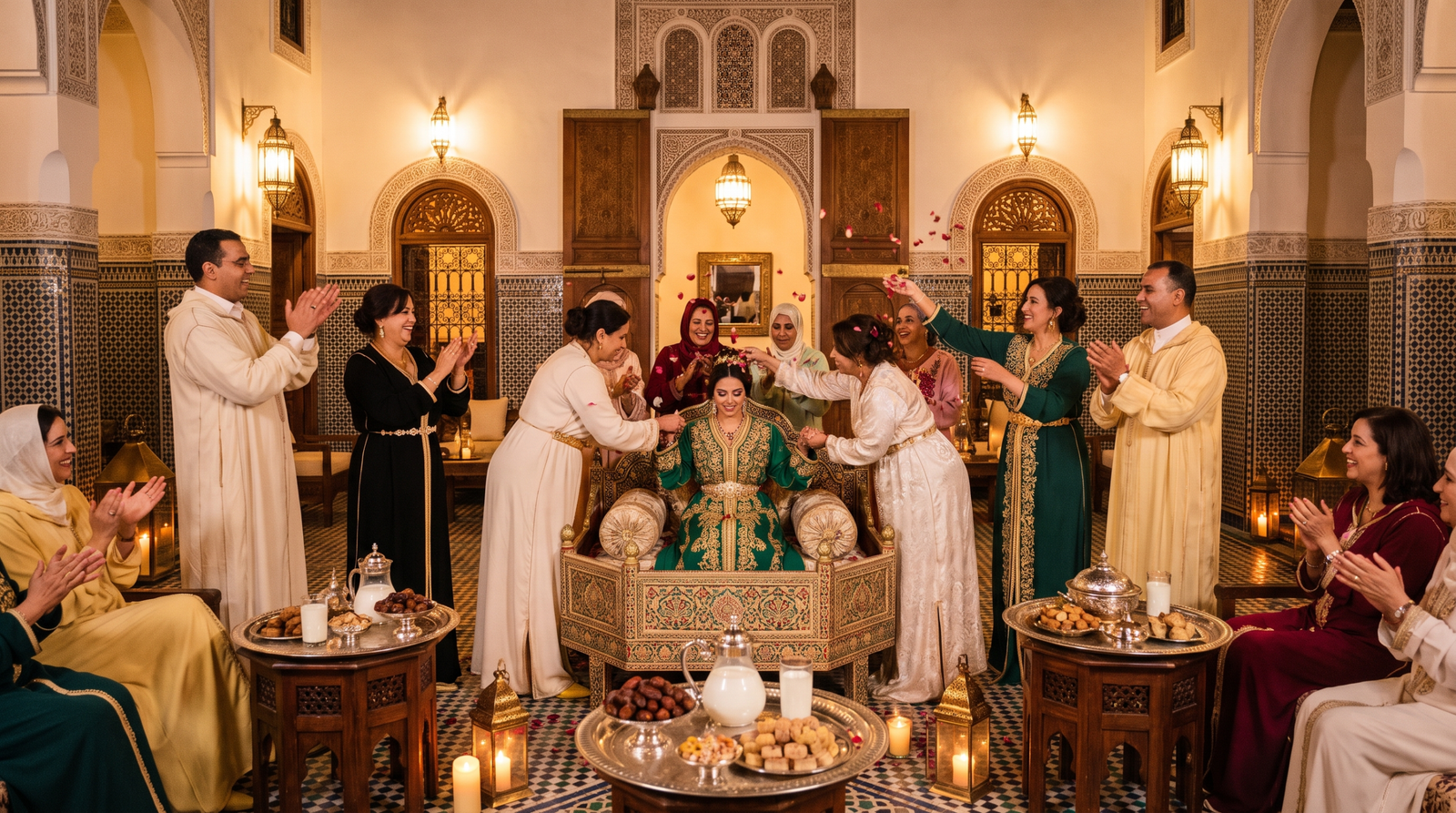 Inside a Moroccan Wedding: The Amariya, the Negafa and Seven Kaftans