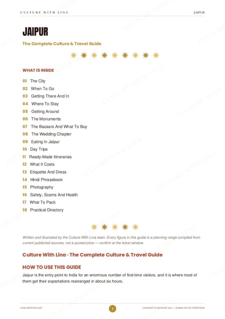 Inside the Jaipur Travel Guide PDF