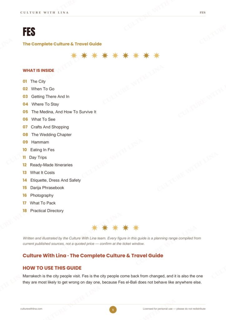 Inside the Fes Travel Guide PDF