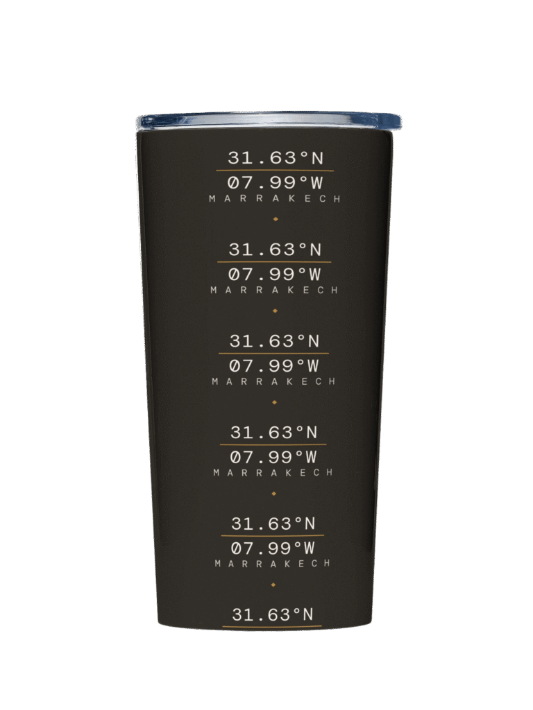Home 25 Marrakech Coordinates Tumbler